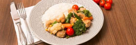 Frango com legumes