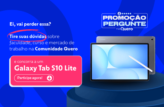 Banner de campanha da comunidade Quero