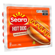 Salsicha Seara Hot Dog 500g 