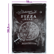 Quadro Decorativo Pizza 28,5cm x 19cm