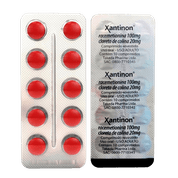 Xantinon 100mg + 20 mg 10 Comprimidos