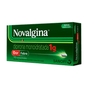 Novalgina Dor e Febre 1g 10 comprimidos