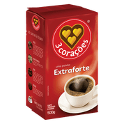 Café em Pó 3 Corações Extra Forte Vácuo 500g 