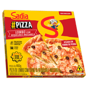 Pizza Sadia Congelada Lombo c/ Requeijão e Mussarela 440g 