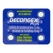 Decongex Plus 12mg + 15mg 4 Comprimidos