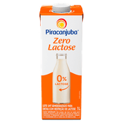 Leite Longa Vida Piracanjuba Semi Desnatado Zero Lactose 1L