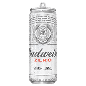 Cerveja Budweiser Zero Álcool Lata Sleek 350ml 