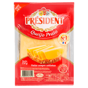 Queijo Prato President Fatiado 150g 