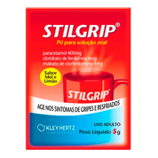 Stilgrip com 5g de pó para solução de uso oral