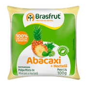 Polpa de Fruta Congelada Brasfrut Abacaxi c/ Hortelã 100g