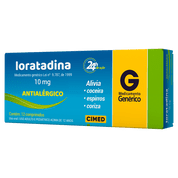Loratadina 10mg 12 comprimidos Cimed