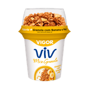 Iogurte Natural Vigor Mix Banana e Mel 140g 
