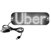 Placa de Sinalização LED Uber