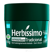 Desodorante Herbíssimo Masculino Tradicional Creme 55g 