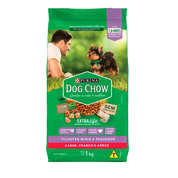 Ração Dog Chow Cães Filhotes Carne, Frango e Arroz 1kg