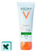 Protetor Solar Vichy Purify sem cor FPS70 40 gramas
