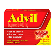 Advil 400mg 8 cápsulas