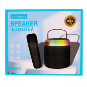 Caixa de Som Karaoke c/ Microfone sem fio