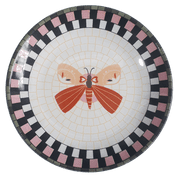 Prato Sobremesa Porcelana Mariposa Circus