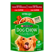 Ração úmida Dog Chow para Cães Adultos Carne 100g 