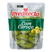 Azeitona Predilecta Verde c/ caroço Sachet 100g 