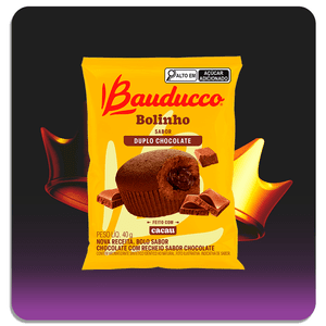 Bolo Bauducco Duplo Chocolate 40g 