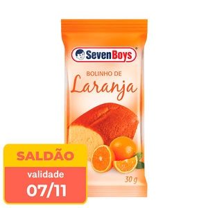 Bolo Seven Boys Laranja 30g - data próx