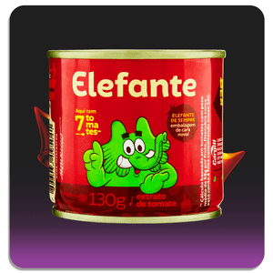 Extrato de Tomate Elefante Lata 130g