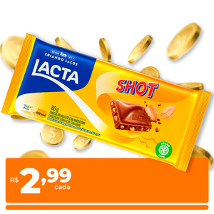 Chocolate Lacta Shot 80g