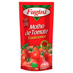 Molho de Tomate Fugini Tradicional Sachê 300g