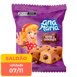 Bolo Ana Maria Gotas de Chocolate 70g  - data próx