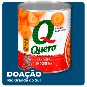 [doação] Cenoura em Conserva Quero 170g