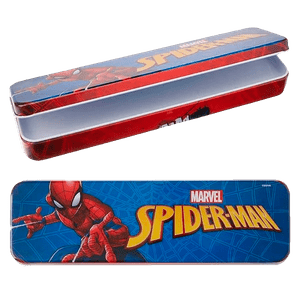 Estojo Marvel Homem Aranha de Lata 20,5 x 6 x 2cm