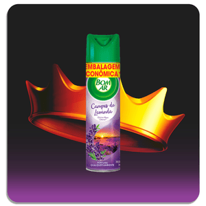 Aromatizador Bom Ar Lavanda Aerossol 360ml 