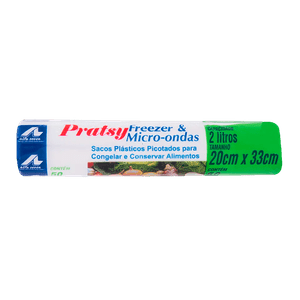 Saco Plástico Pratsy Freezer/Microondas 2L 50un