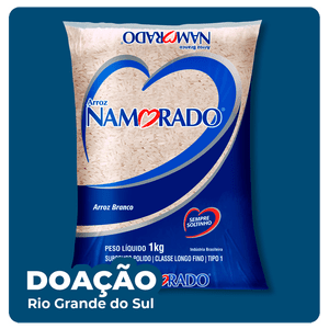 [doação] Arroz Branco Namorado Tipo 1 1kg