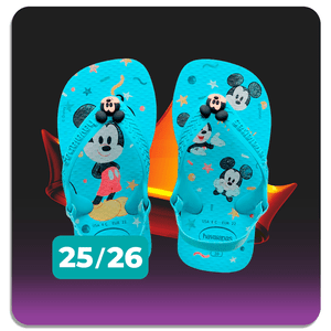 Chinelo Havaianas Baby Disney Classics Azul 25/26