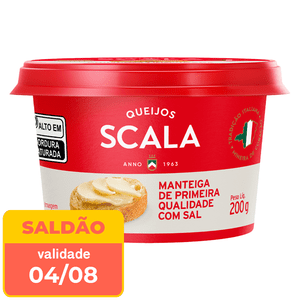 Manteiga Scala com Sal Pote 200g  - data próx