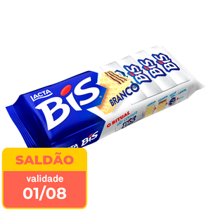 Chocolate Lacta Bis Branco 100,8g  - data próx