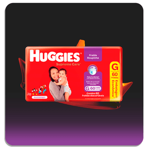 Fralda Huggies Supreme Care Roupinha G 60un 