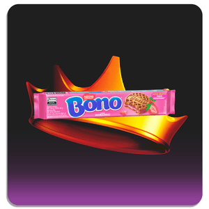 Biscoito Bono Recheado Morango 90g 