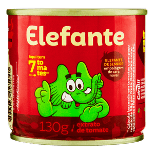 Extrato de Tomate Elefante Lata 130g 