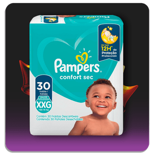 Fralda Pampers Confort Sec Mega XXG 30un