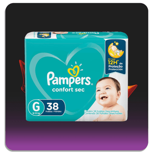 Fralda Pampers Confort Sec G 38un