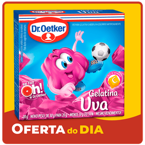 Gelatina em Pó Dr Oetker Uva 20g