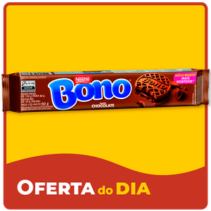 Biscoito Bono Recheado Chocolate 90g 