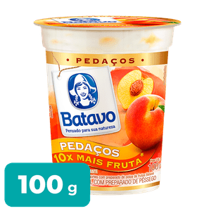 Iogurte Batavo Pedaços de fruta Pêssego 100g