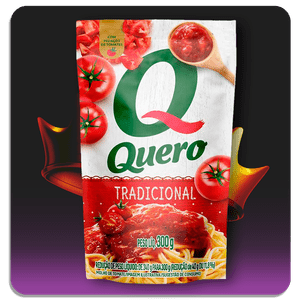 Molho de Tomate Quero Tradicional Sachê 300g