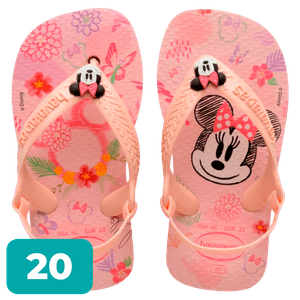 Chinelo Havaianas Baby Disney Classics Rosa 20