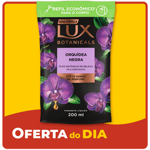 Sabonete Líquido Lux Botanicals Orquídea Negra Refil 200ml 